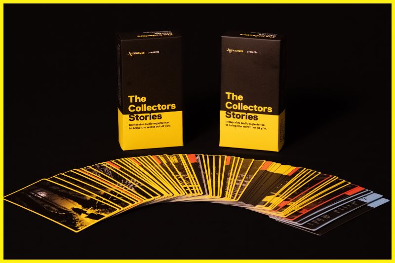 Fan spread of 68 storytelling cards — each designed to spark bold, meaningful conversation among adults.